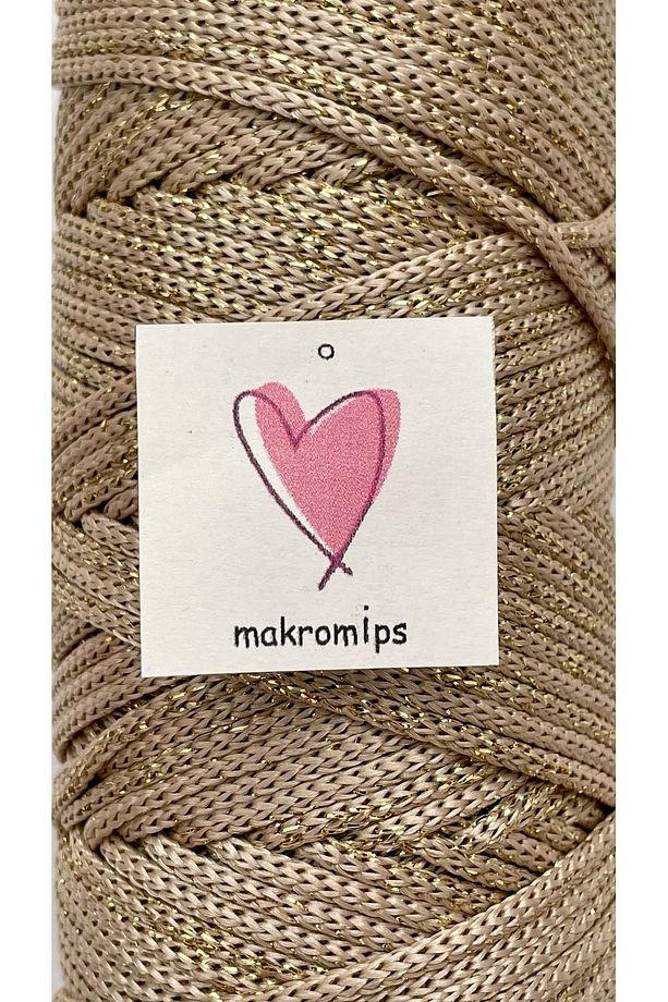 POLYESTER SİMLİ MAKROME İP 100 gr PARLAK PREMIUM 1. KALİTE SUPLA ÇANTA HOBİ  EL ÖRGÜ İPİ İP - 3