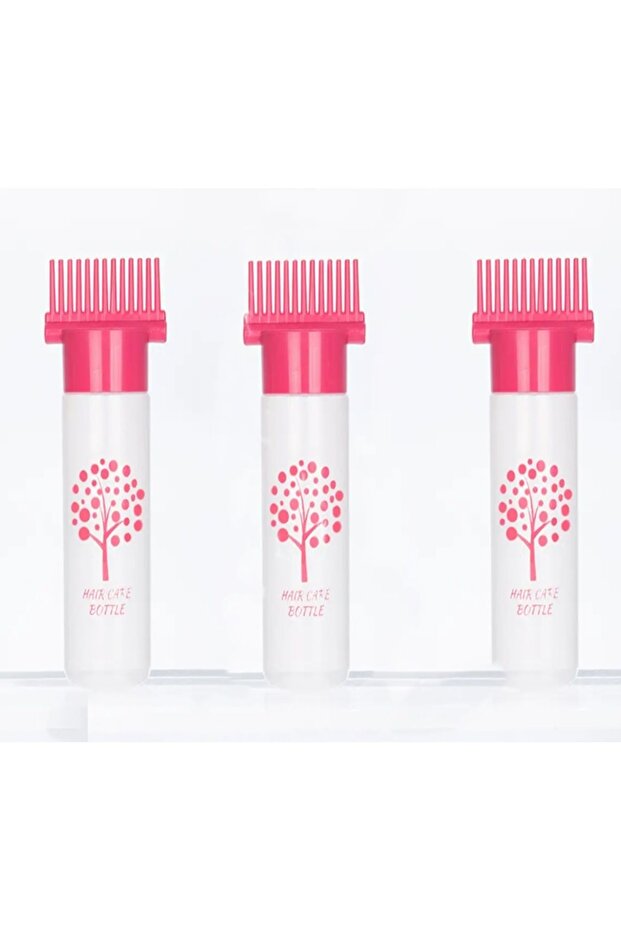 Scalp Care Oil Application and Coloring Bottle Practical Refillable 3 Pcs New Season