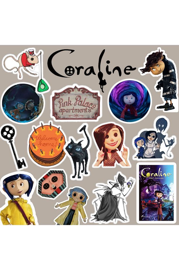 Coraline Sticker Seti | Laptop Notebook Telefon Etiket Journal - 1
