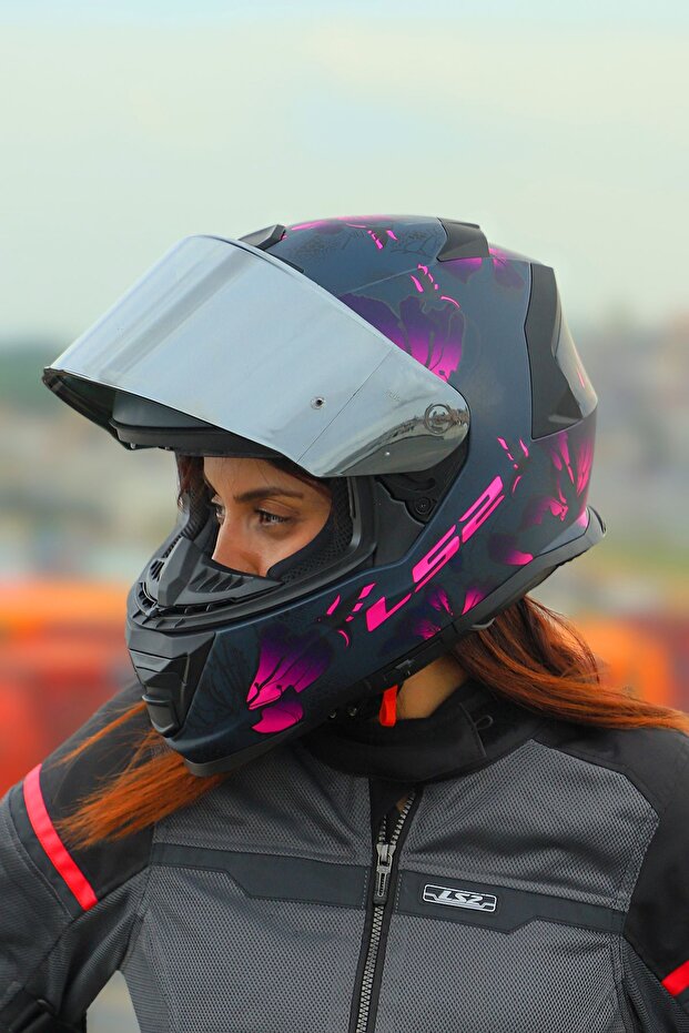 STORM 2 BURST MAT SİYAH-PEMBE KASK - 1