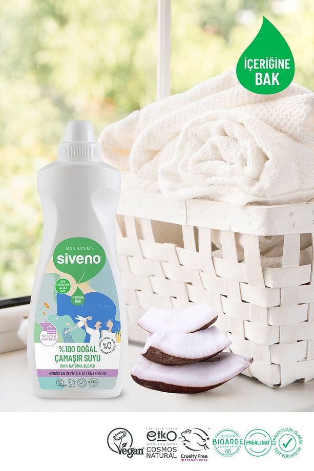 %100 Doğal Çamaşır Suyu Bitkisel Lavanta Çay Ağacı Tüm Yüzey ve Kumaşlarda 700 ml - 3