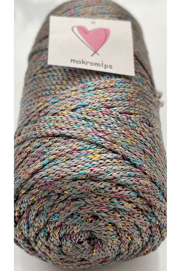 POLYESTER SİMLİ MAKROME İP 100 gr PARLAK PREMIUM 1. KALİTE SUPLA ÇANTA HOBİ  EL ÖRGÜ İPİ İP - 1