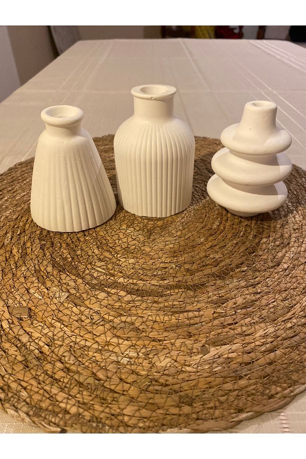 10 Cm 3'lü Minimal Vazo Seti - 1