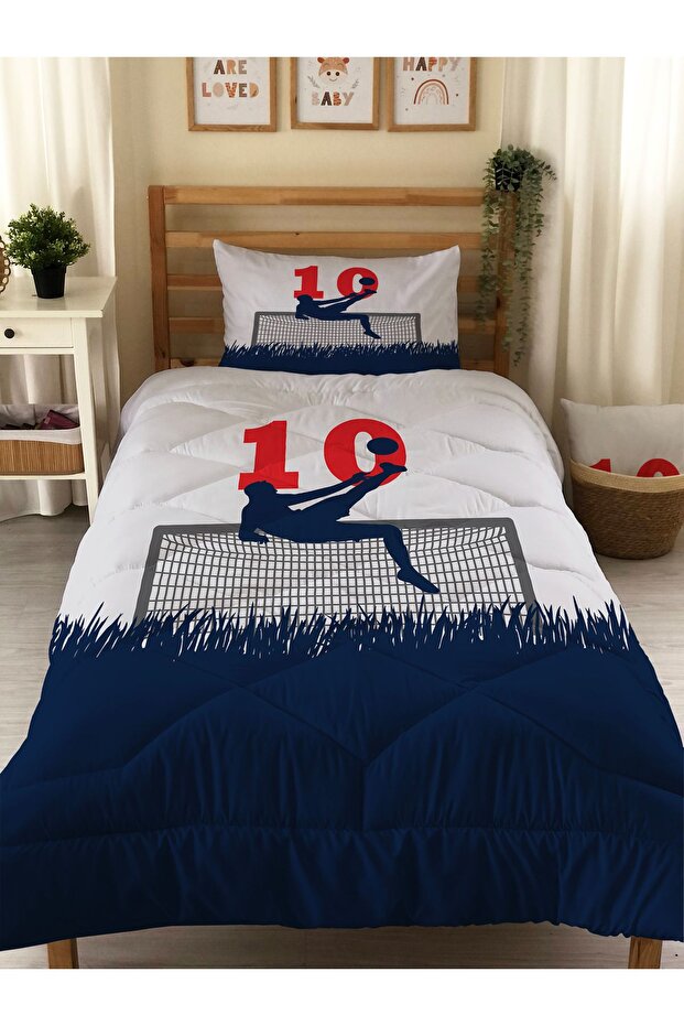 Single Quilted Quilt - Double Sided Patterned Sleeping Set Without Lump - 1