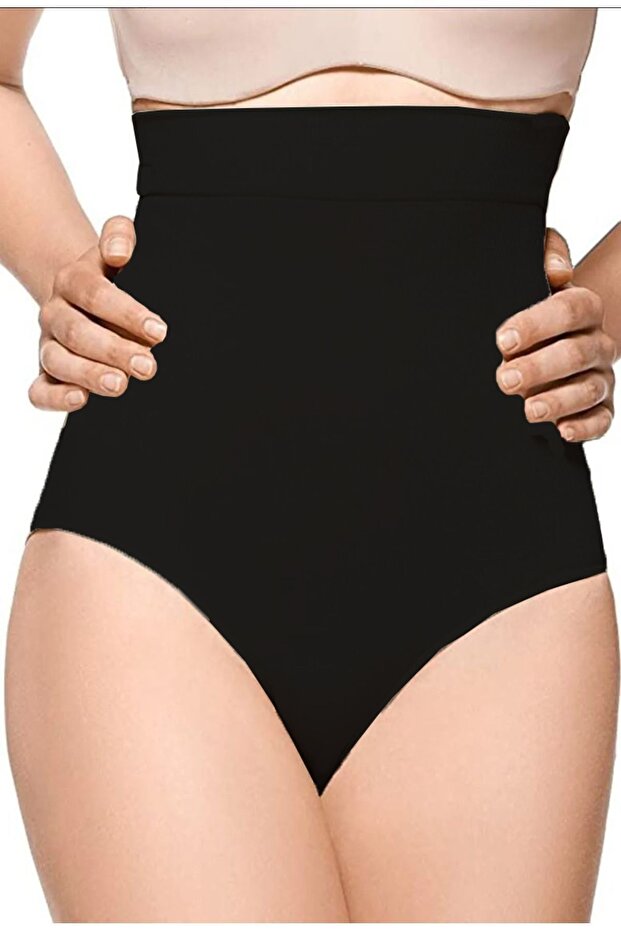 Black Slip Seamless Corset with Tummy Control Shapewear