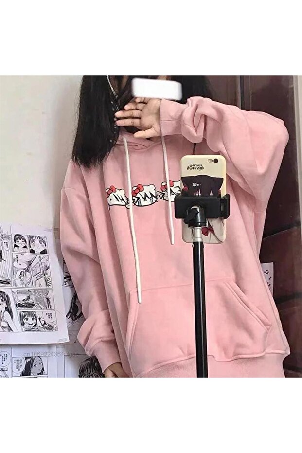 Hello Kitty Kapuşonlu Sweatshirt - 2