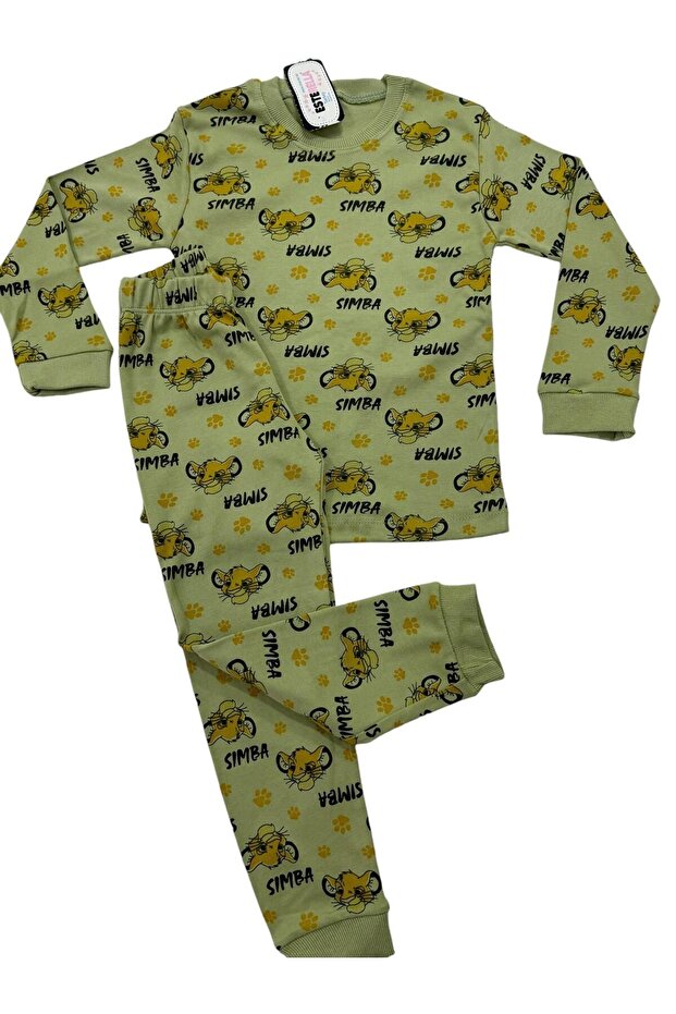 Staple Printed Pajama Set for Boy