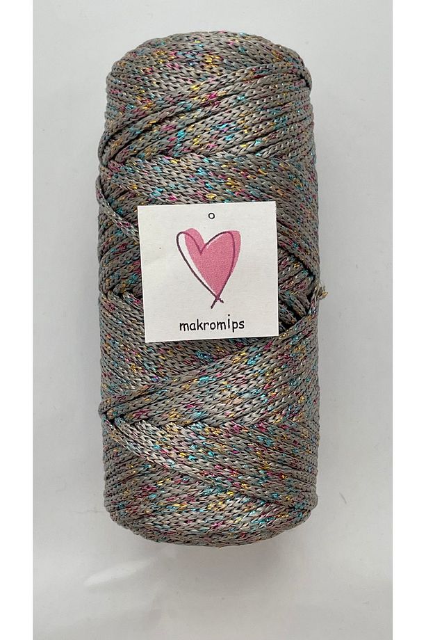 POLYESTER SİMLİ MAKROME İP 100 gr PARLAK PREMIUM 1. KALİTE SUPLA ÇANTA HOBİ  EL ÖRGÜ İPİ İP - 2