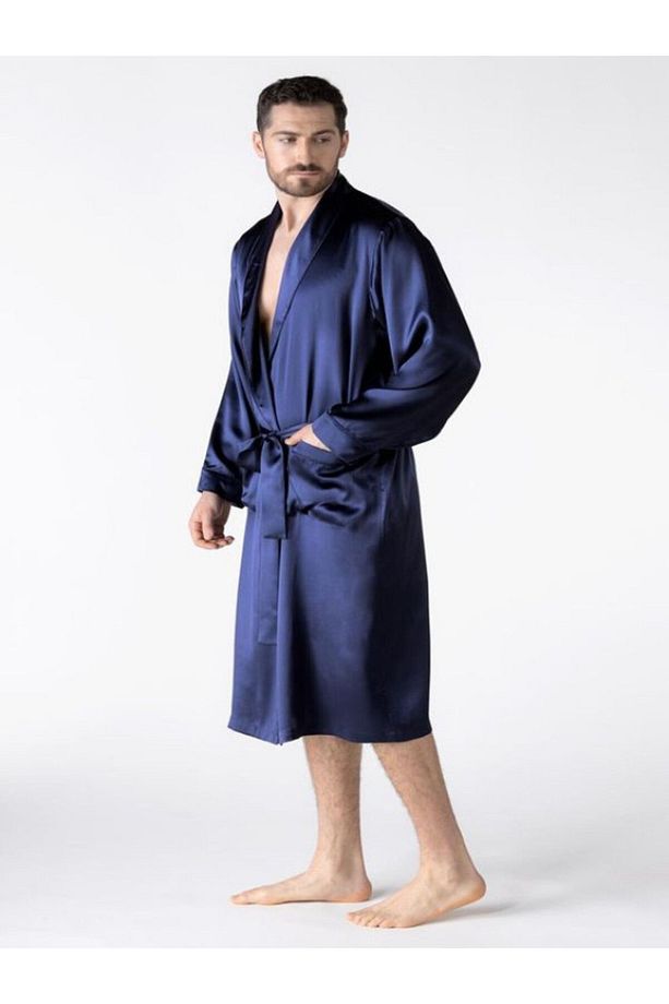 Boby Silk - %100 Ipek Erkek Röpteşambır & Pijama Takımı - 3