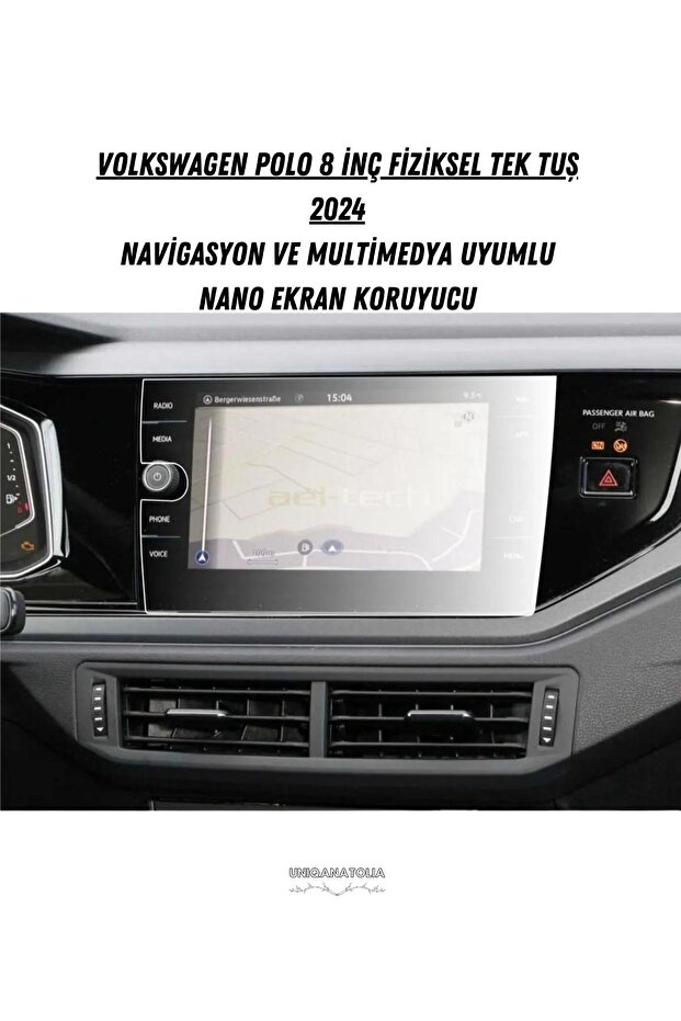 Volkswagen Polo 8 Inch Physical One-Key Compatible 2024 Multimedia Nano Screen Protector
