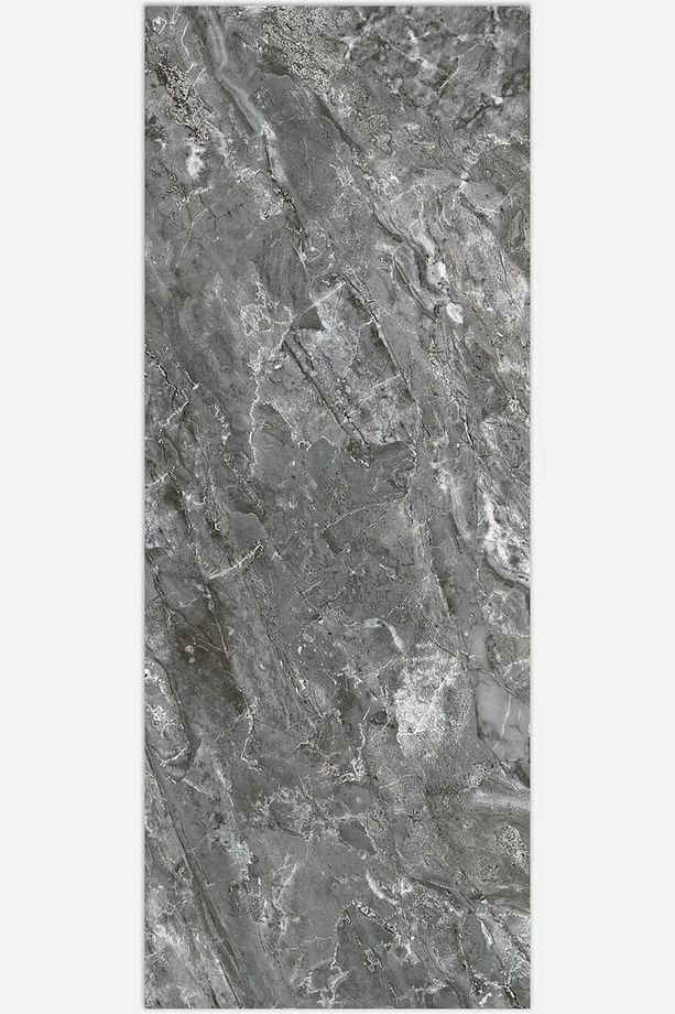 30x60 Cm Gri Mermer Desenli Kendinden Yapışkanlı Seramik Köpük Banyo WC Kaplama PVC Duvar Paneli - 4
