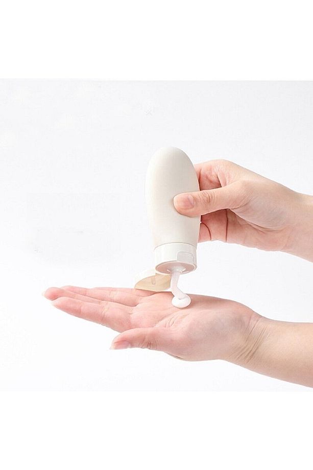 Seyahat Tipi Doldurulabilir Krem Şampuan Kutusu 3 Lü Set - 5