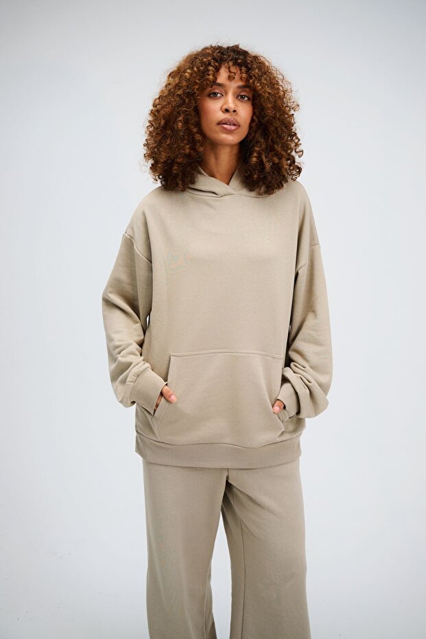 Women's Timeless Oversize Mink Hoodie Sweatshirt