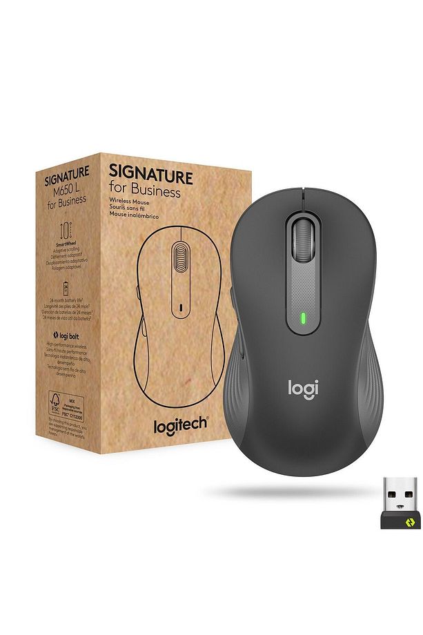 Signature M650 For Business Ofis Sağ-el Rf Kablosuz Bluetooth 4000 Dpı - Siyah 910-006274 - 1