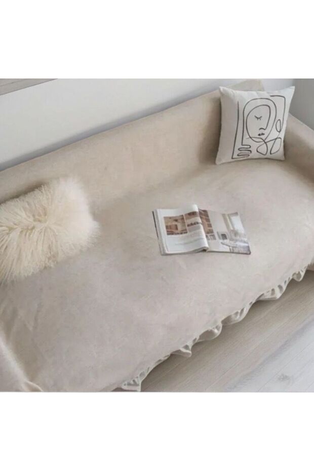 100% Raw Cotton Linen Sofa Cover Bedspread Sofa Shawl 170X170