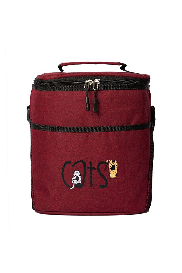 Cats Insulated Lunch Bag, , Waterproof, Lightweight, HighSchool, Outdoor