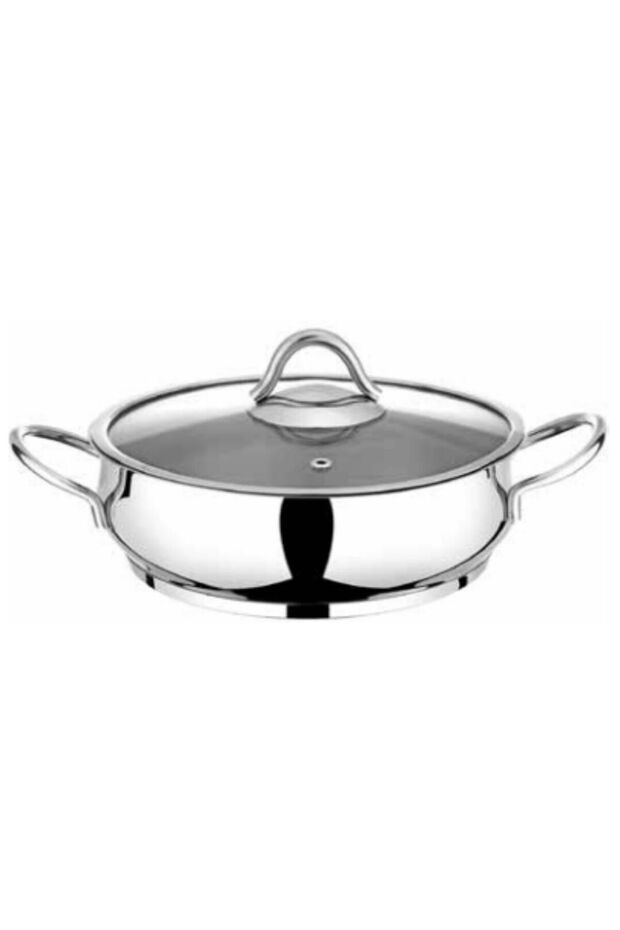 Serena Basık Çelik Tencere 30 Cm - 1