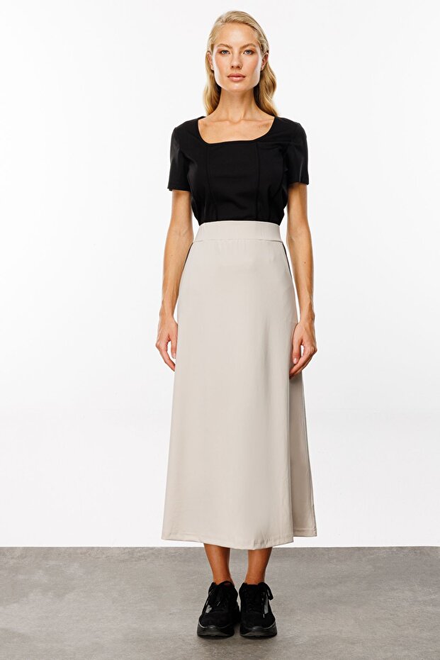 Maxi Boy Penye Etek - 1