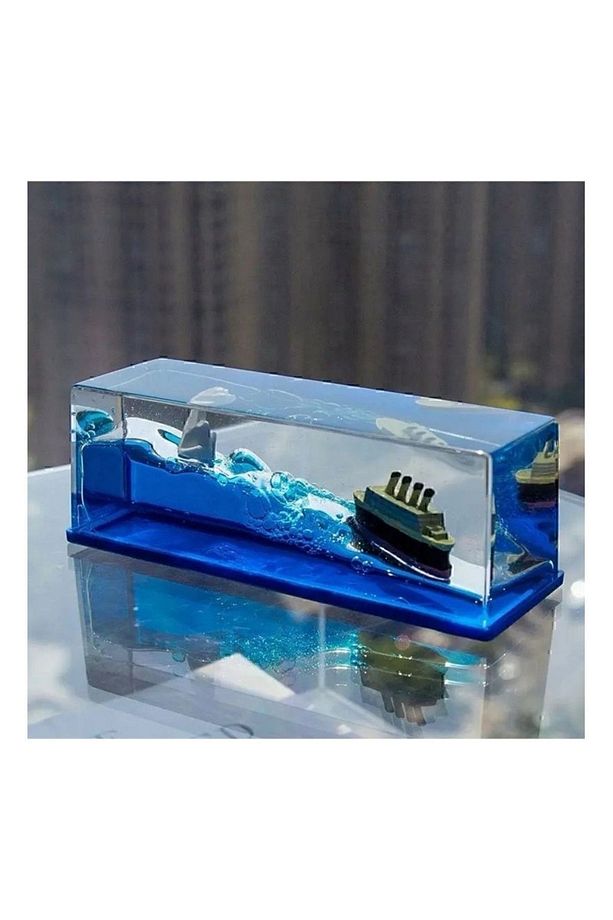Batmayan Gemi Aşk Gemisi Akvaryum Fanus Glrshop - 5
