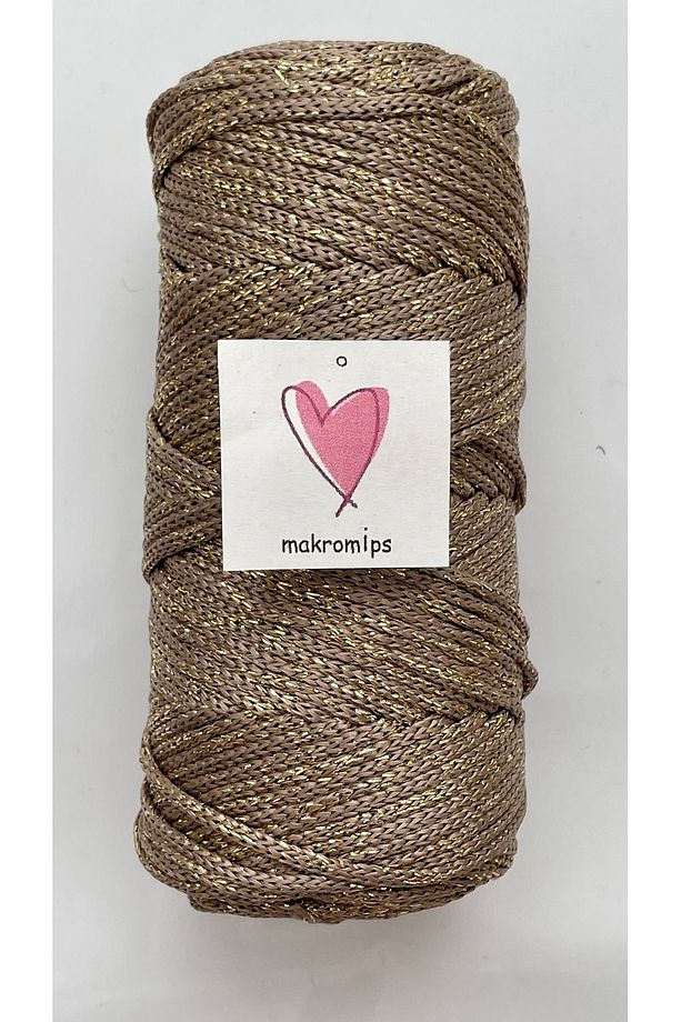 POLYESTER SİMLİ MAKROME İP 100 gr PARLAK PREMIUM 1. KALİTE SUPLA ÇANTA HOBİ  EL ÖRGÜ İPİ İP - 2