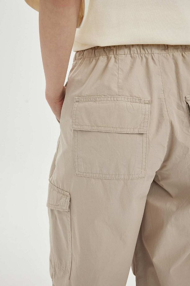 Coool Paraşüt Poplin Pantolon Basic Düz Cepli Beli Lastikli A6266ax24sp - 8