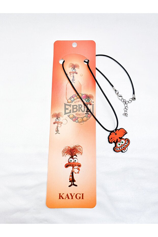 Joy, Anger, Disgust, Anxiety, Sadness Character Children's Necklace Bead Accessory Jewelry (1 Piece)