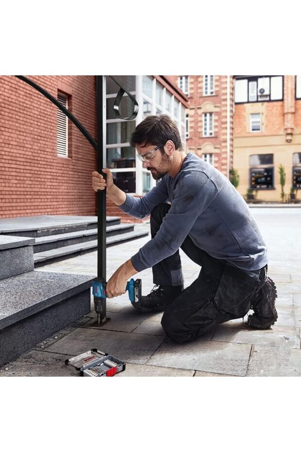 Gsr 185 Li Tek Akülü Kömürsüz Matkap Vidalama Profesyonel Darbeli Şarjlı Matkap - 5