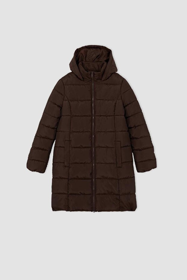Regular Fit Kapüşonlu Mont X5628AZ22WN - 6