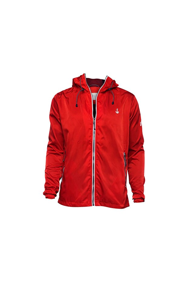 Red Mens Rain Jacket