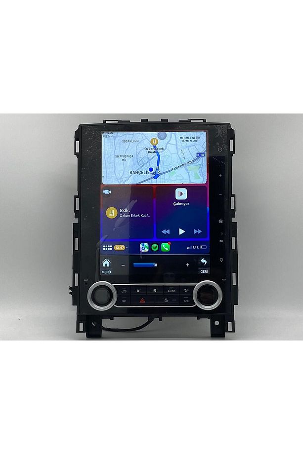 RENAULT MEGANE 4 TESLA ANDROİD MULTİMEDYA OYNATICI -CARPLAY&ANDROİD AUTO- RGB KLİMA PANELİ ÖZEL - 4