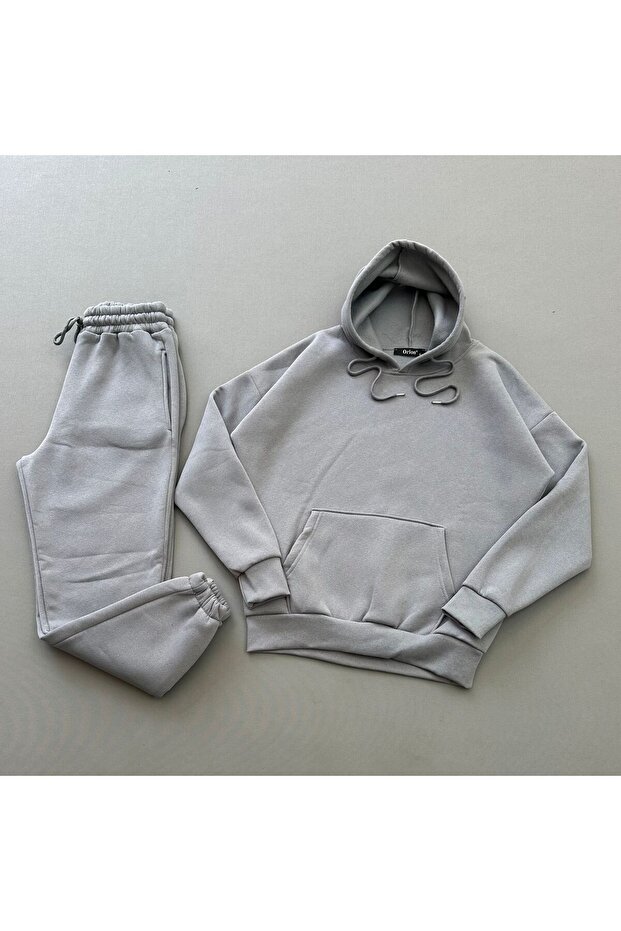 Unisex Hooded Tracksuit Set