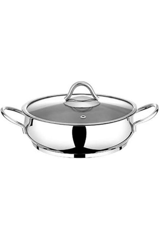 Serena Basık Çelik Tencere 30 Cm - 3
