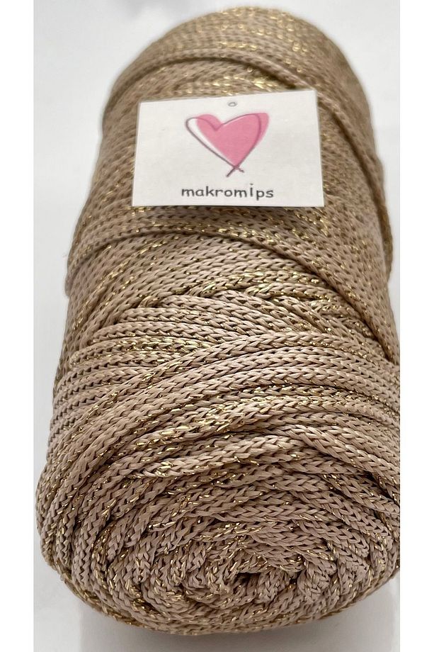 POLYESTER SİMLİ MAKROME İP 100 gr PARLAK PREMIUM 1. KALİTE SUPLA ÇANTA HOBİ  EL ÖRGÜ İPİ İP - 1