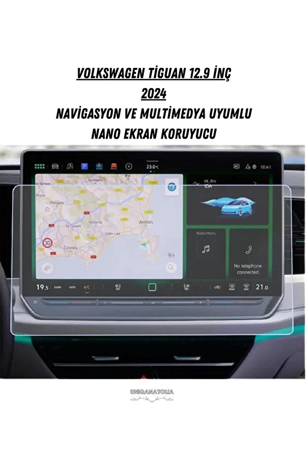 Volkswagen Tiguan 12.9 Inch 2024 Multimedia Compatible Nano Screen Protector