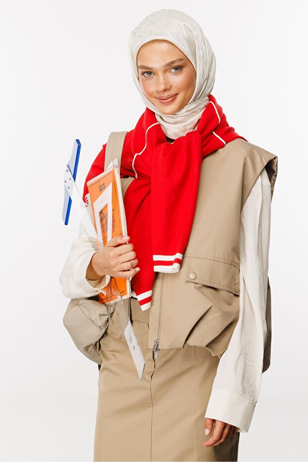 İnci Nova Desen Luxury Jakar Eşarp - 7