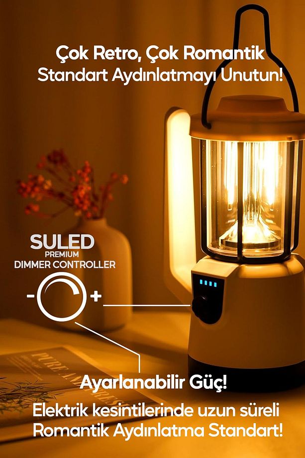 Kamp Pro2 Profesyonel Kamp Lambası ve El Fener Şarjlı USB Powerbank Özellikli - 4