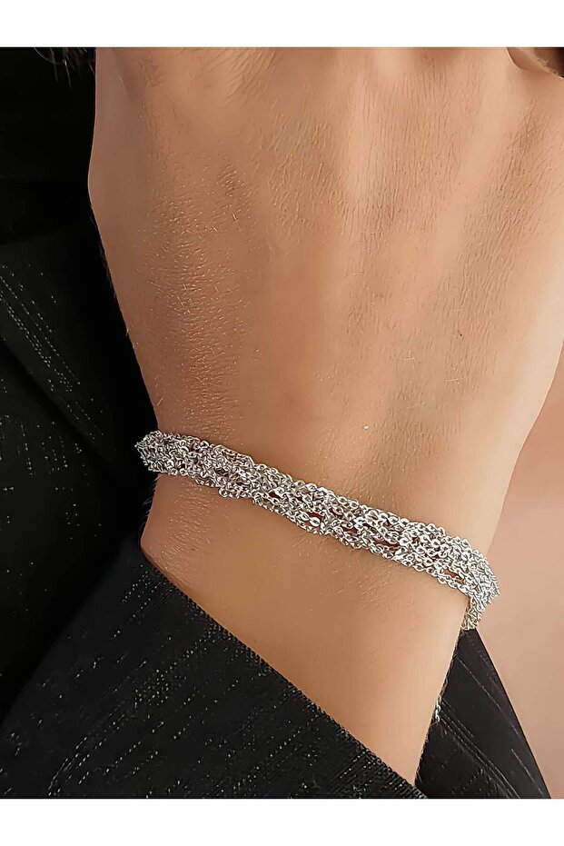 Armor Knit Model Steel Chain Woven Bracelet