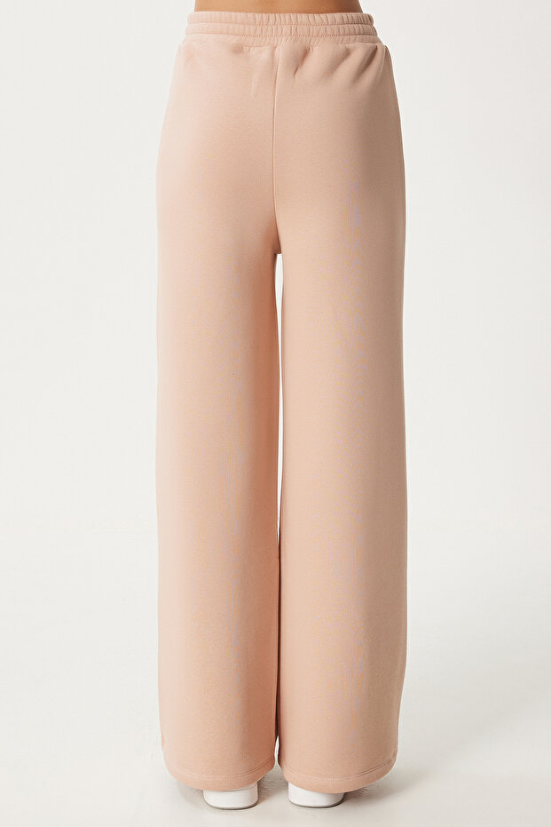 Női keksz széles szárú, magasított vastag melegítőnadrág OW00052 - 5