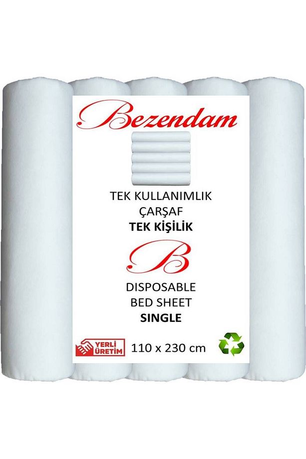 Tek Kullanımlık Çarşaf Yatak Örtüsü Kullan At Çarşaf Tek Kişilk 50 Adet - 3