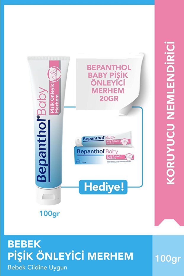 Bepanthol Baby Pişik Önleyici Merhem 100 gr & Baby Pişik Merhemi 20 gr