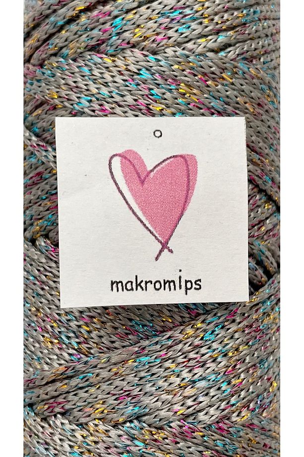 POLYESTER SİMLİ MAKROME İP 100 gr PARLAK PREMIUM 1. KALİTE SUPLA ÇANTA HOBİ  EL ÖRGÜ İPİ İP - 3