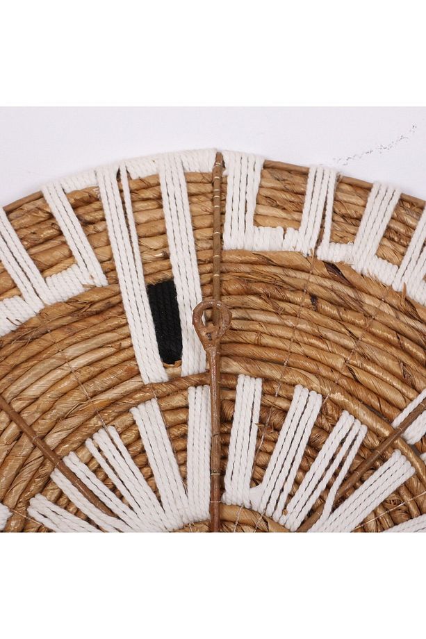 Aspendos 50x12 cm Çap- Doğal Abaka Duvar Tabağı - 7