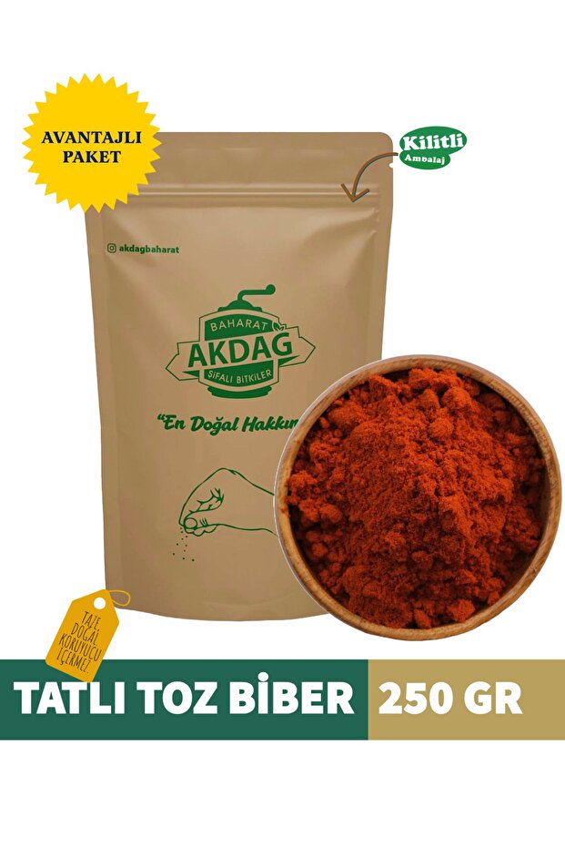 TATLI TOZ BİBER 250 GR