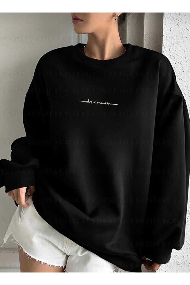 Unisex Oversize Sweatshirt - Malkoçbey Printed
