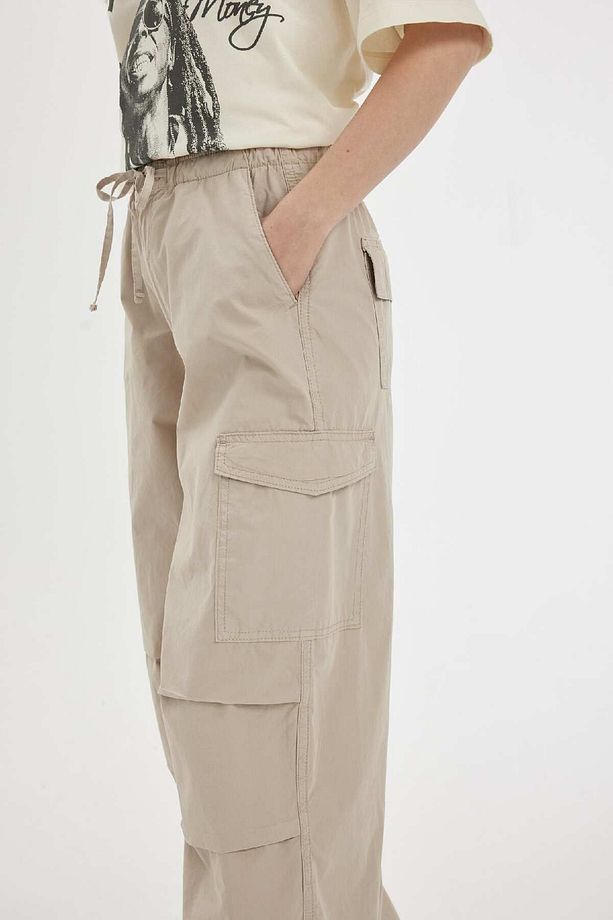 Coool Paraşüt Poplin Pantolon Basic Düz Cepli Beli Lastikli A6266ax24sp - 7