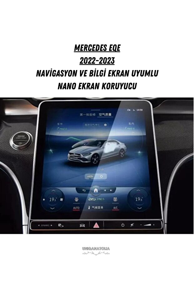 Mercedes Eqe 2022 2023 11.9 Inch Navigation and Information Display Compatible Nano Screen Protector