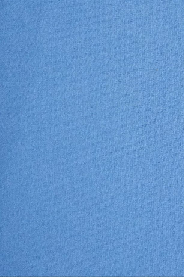 Poplin Kumaş Mavi %100 Pamuk Süper Lüks Akfil (1 METRE) - 2