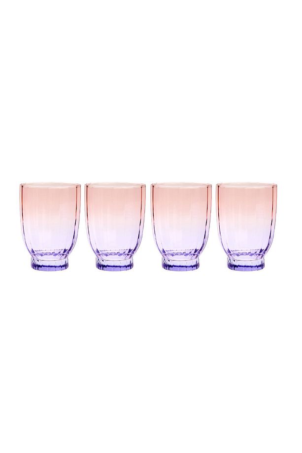 Elite 4'lü Meşrubat Bardağı - Mor - 320 ml - 5