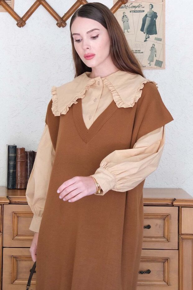 Sütlü Kahve Triko Jile - 7