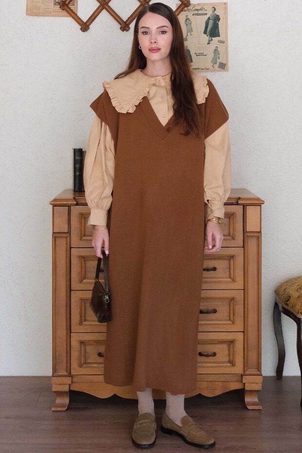 Sütlü Kahve Triko Jile - 3